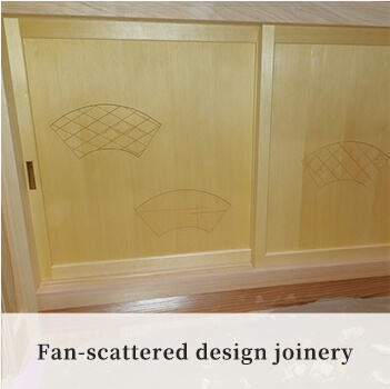 Fan-scattered design joinery